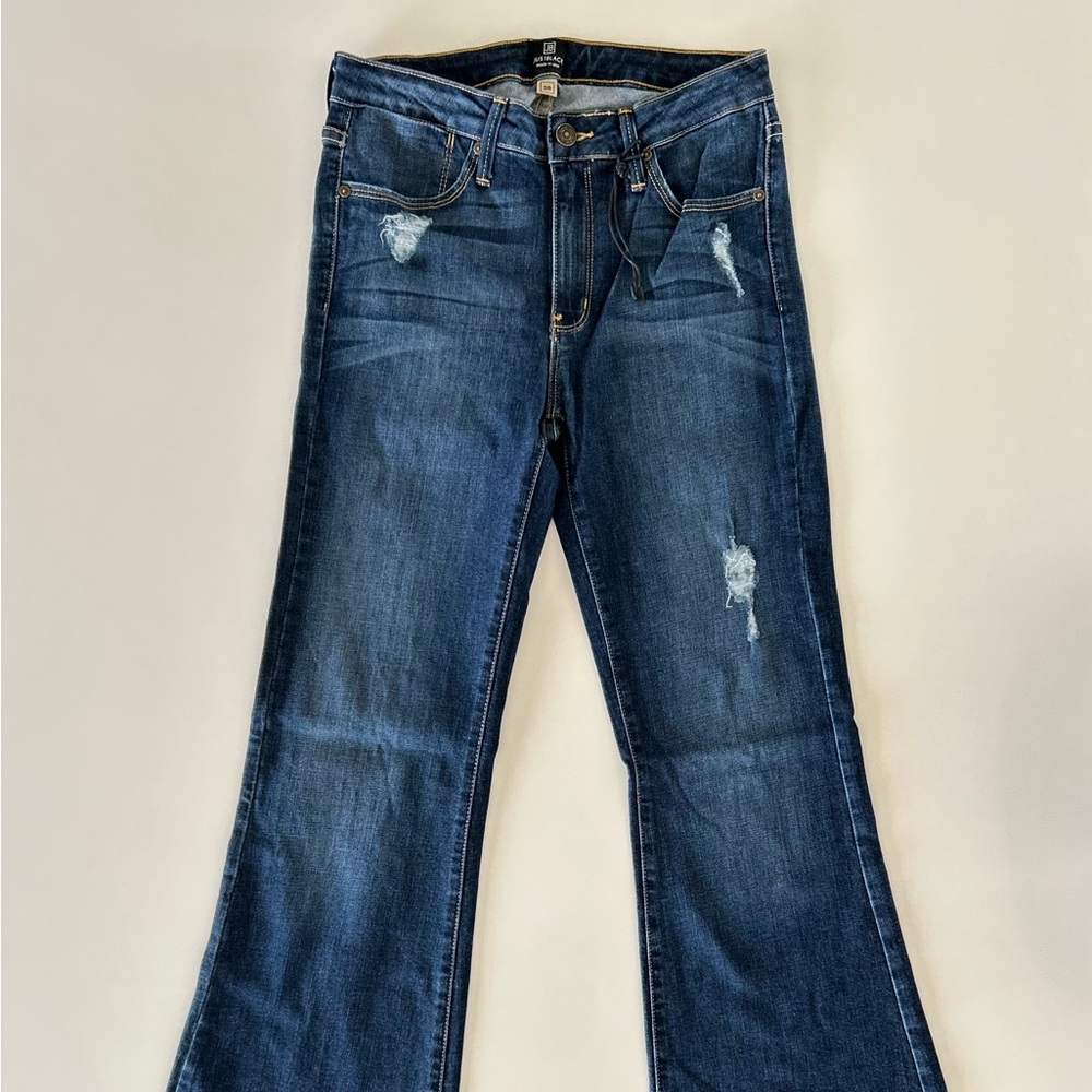 NWT - Just Black Flare & Wide Leg Navy Blue Jeans Size 28